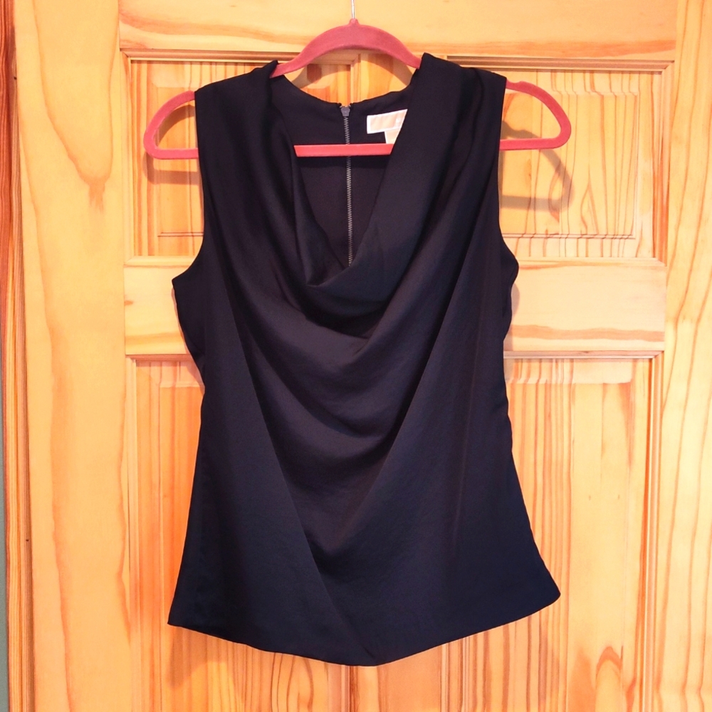 Michael Kors Cowl Neck Blouse Zipper